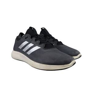 Adidas Shoes Men 10 Athletic Trainer Edge Flex Running Sport Active Grey Comfort